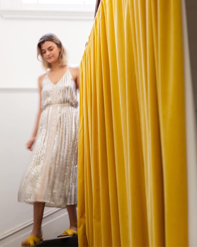 Flannel Coco Cami Tie Silver Tie Dress (12)