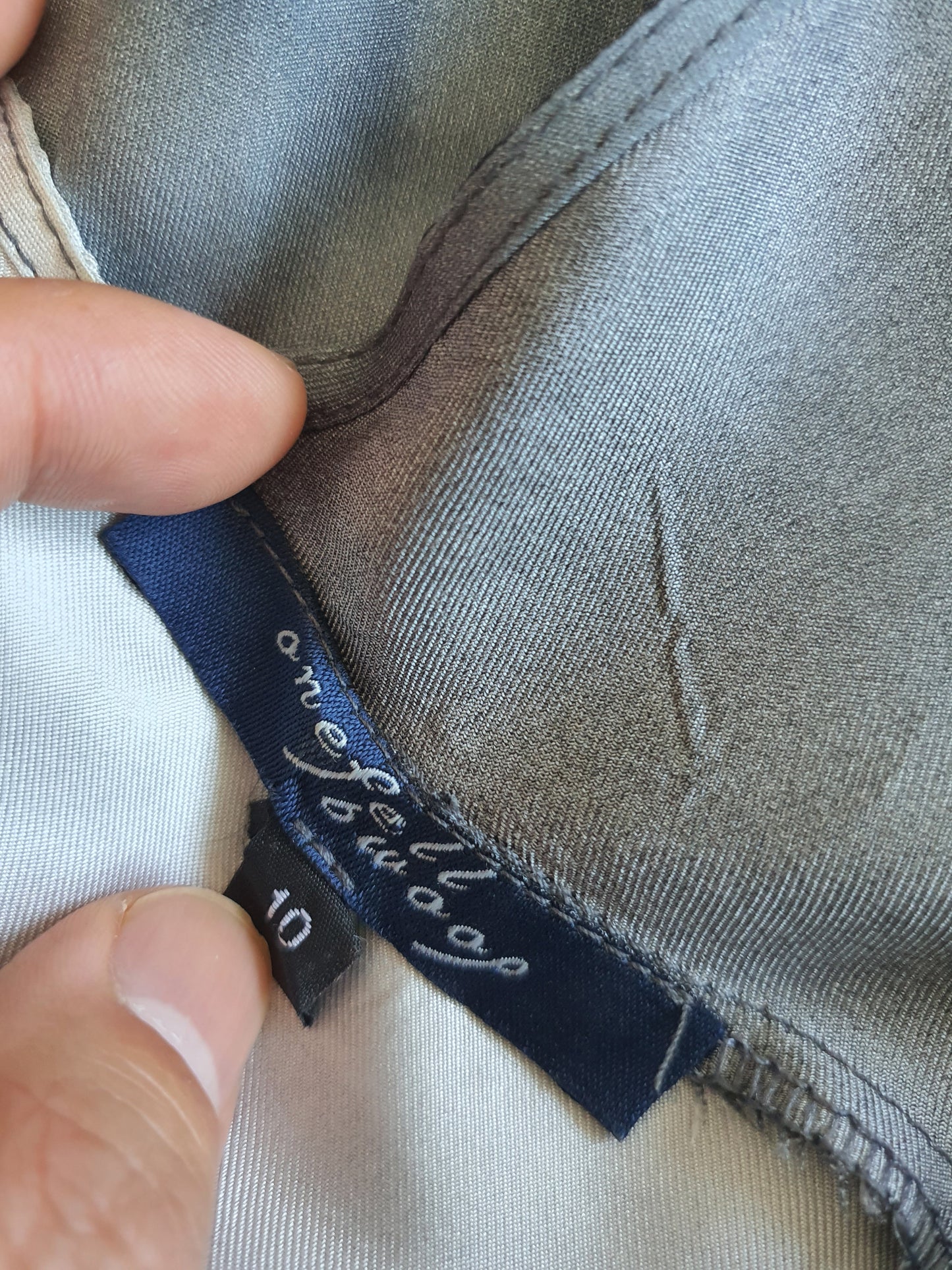 One Fell Swoop Bias Cut Balayage Silk Dress La Robe (6/8)