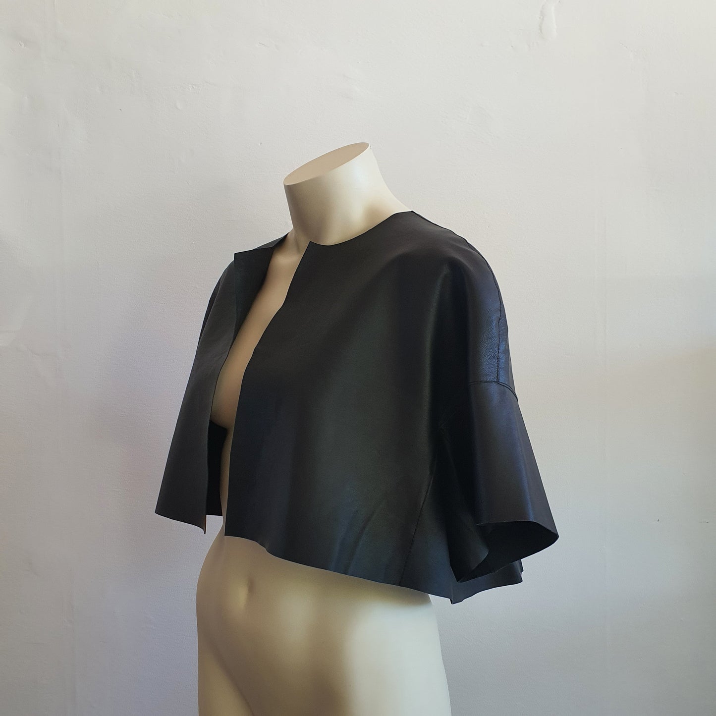 Trelise Cooper Leather Cape Jacket (14)