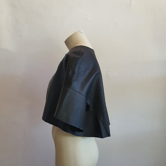 Trelise Cooper Leather Cape Jacket (14)