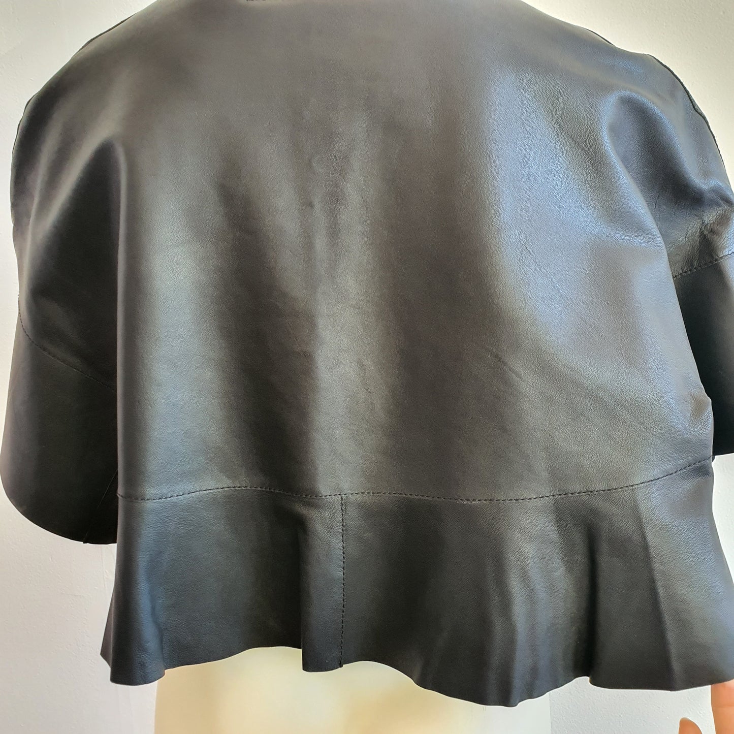 Trelise Cooper Leather Cape Jacket (14)