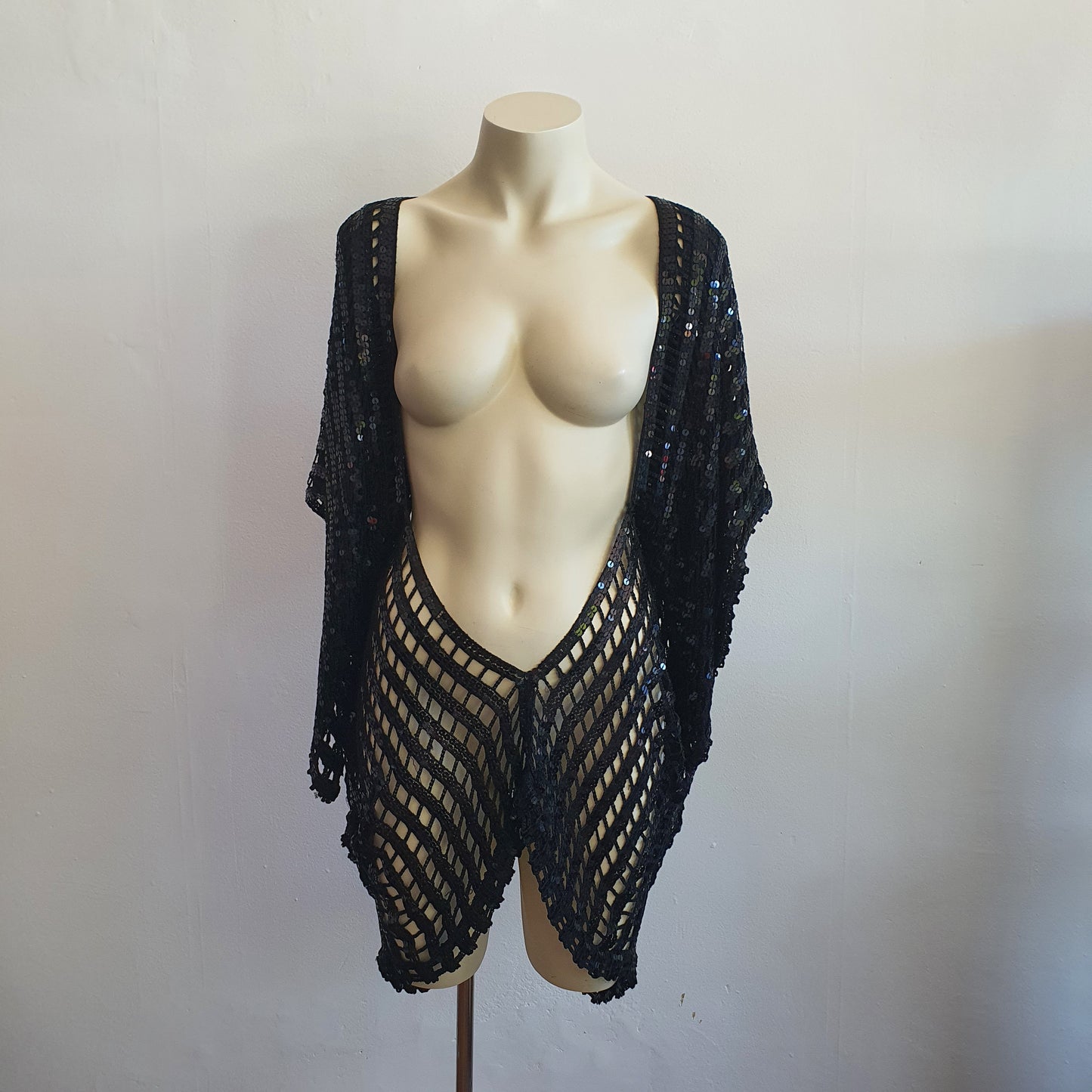 Vintage Sequin Batwing Top/Dress (o/s)