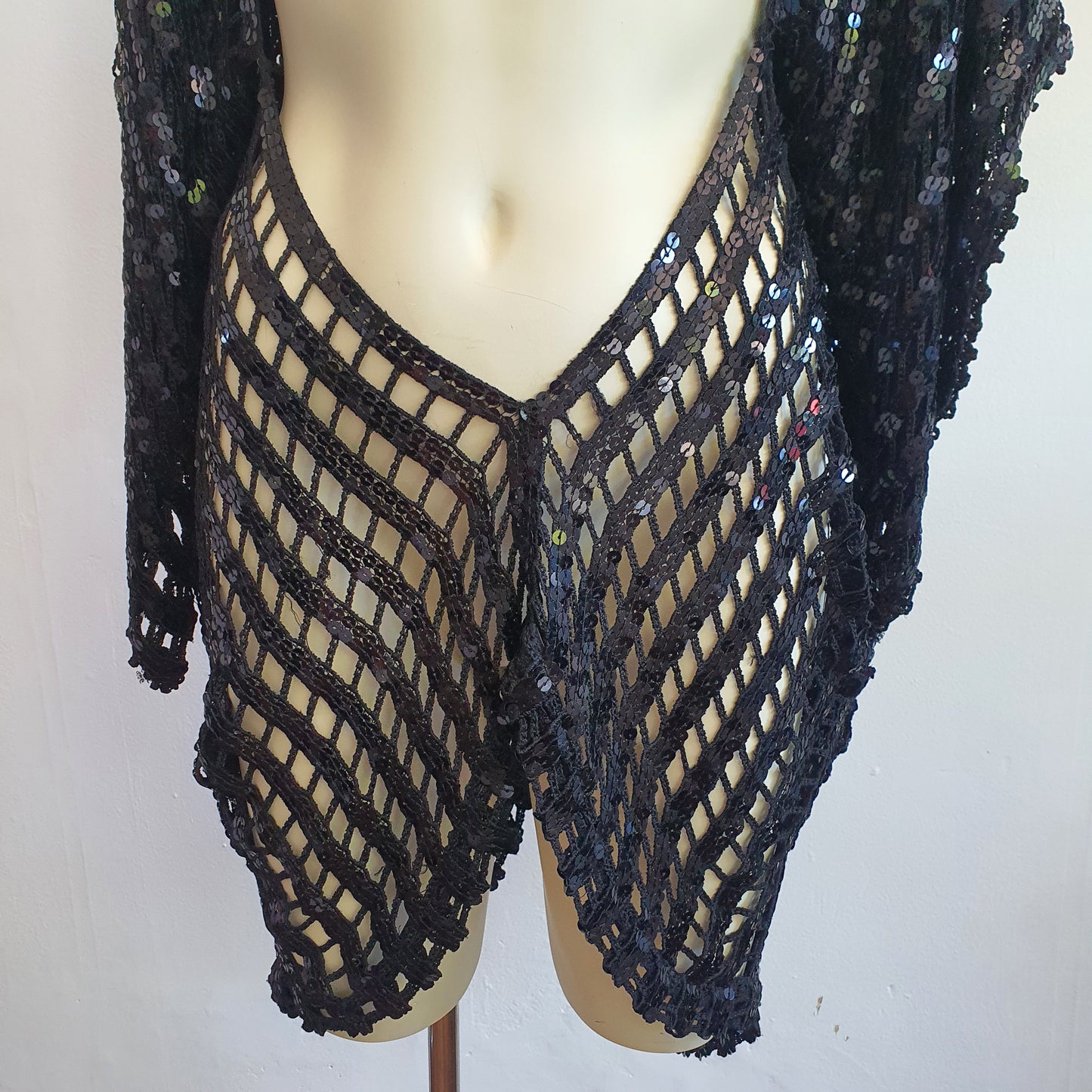 Vintage Sequin Batwing Top/Dress (o/s)