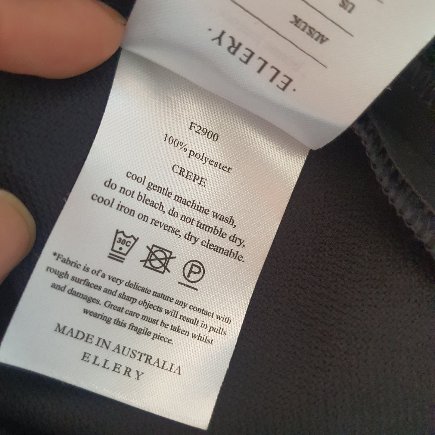 Ellery Black Shift Crepe Dress (12)