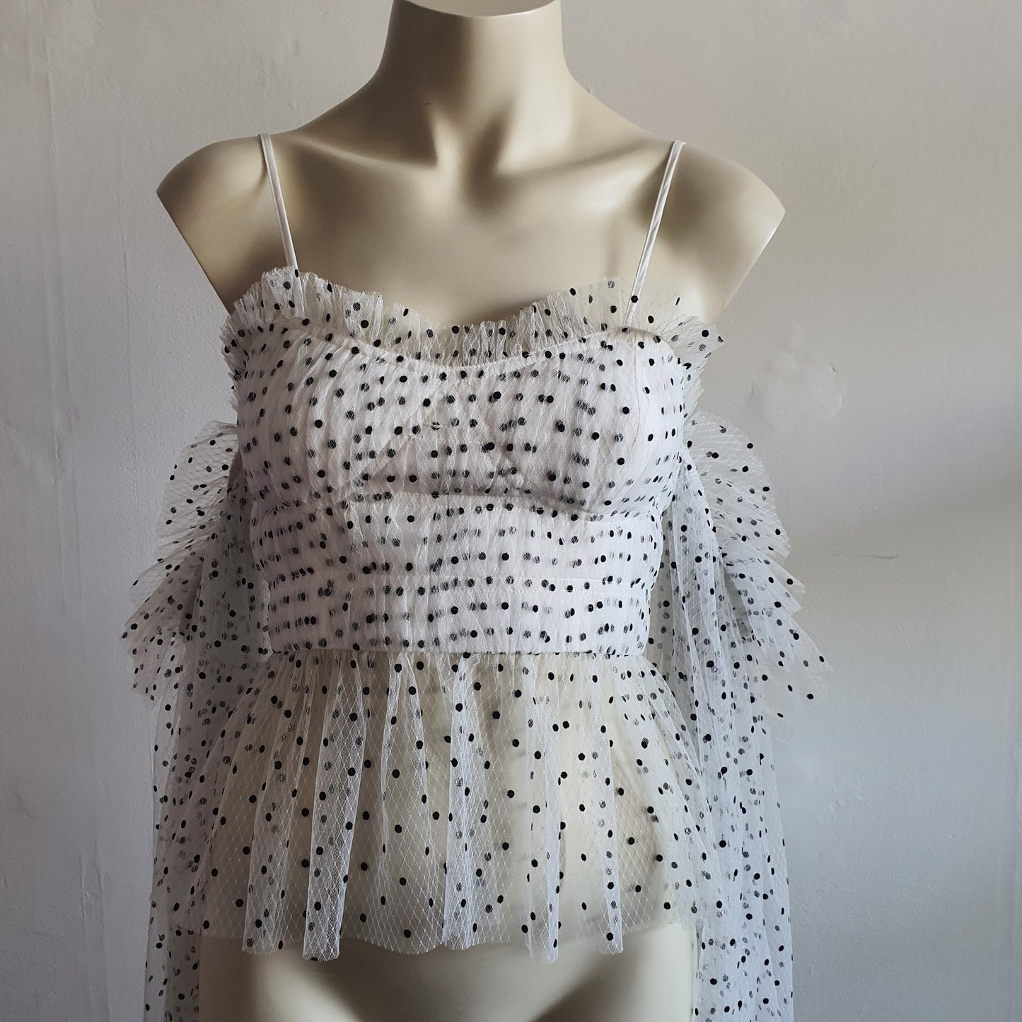 Alice McCall Polka Dot Bare Shoulder Top (6)