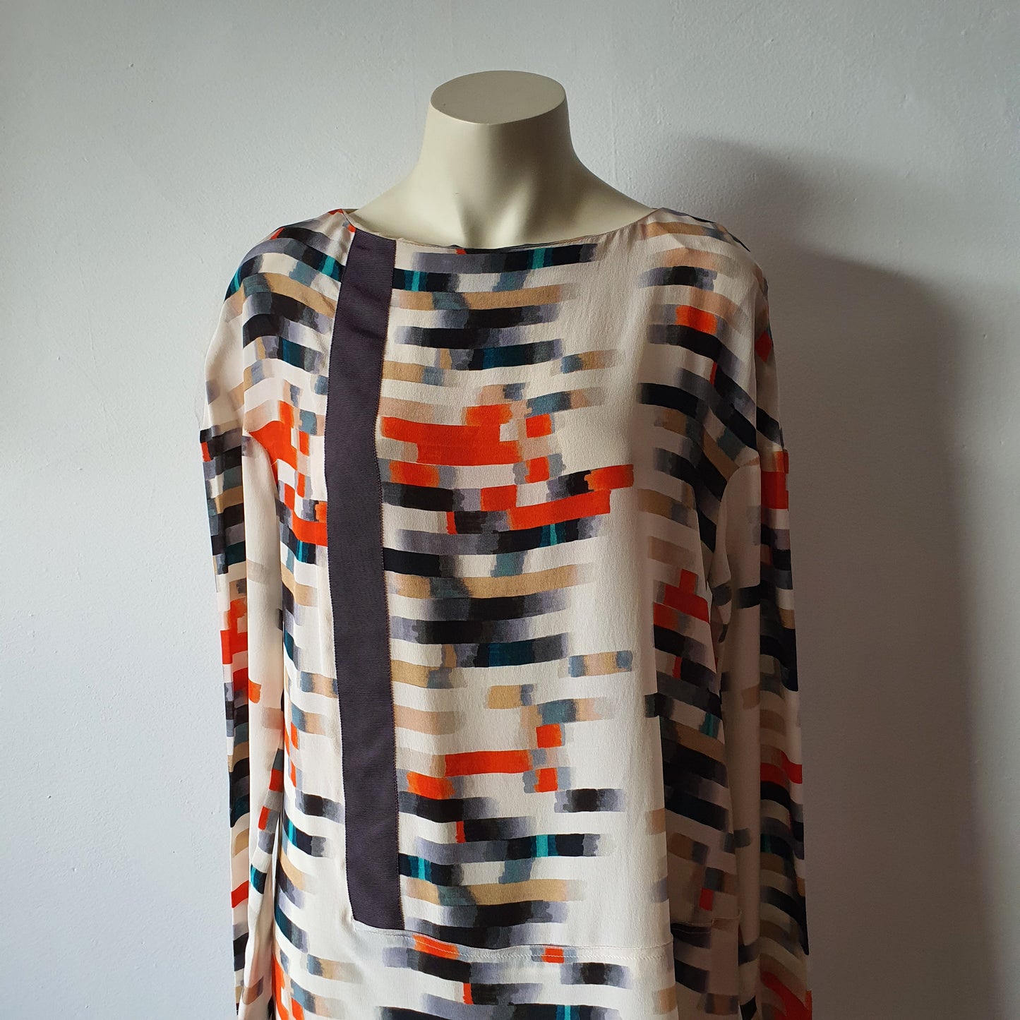 Cacharel Silk Abstract Print Dress (12)