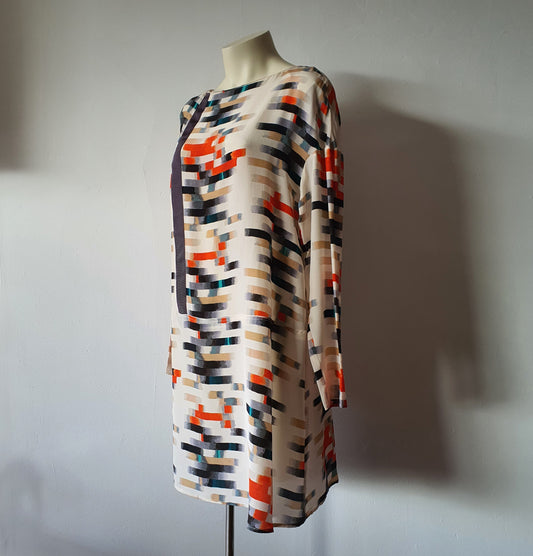 Cacharel Silk Abstract Print Dress (12)
