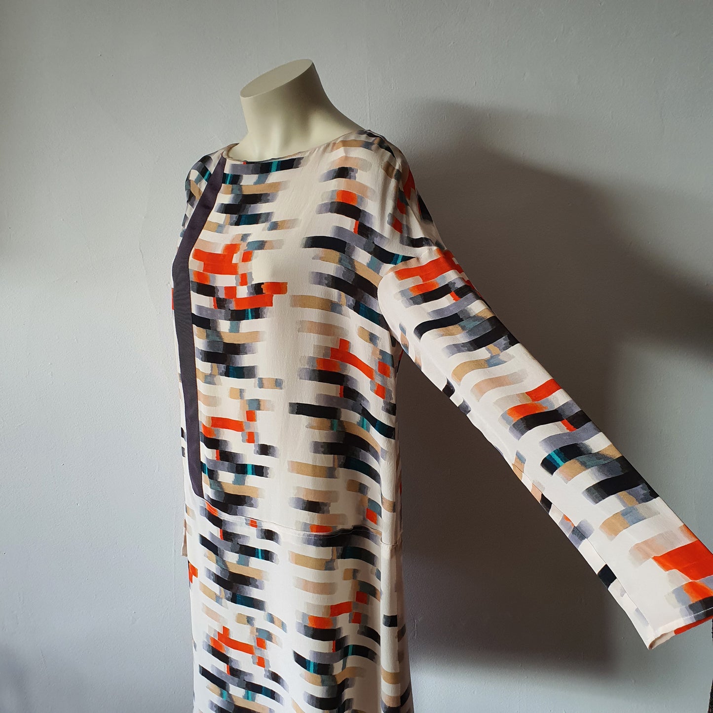 Cacharel Silk Abstract Print Dress (12)