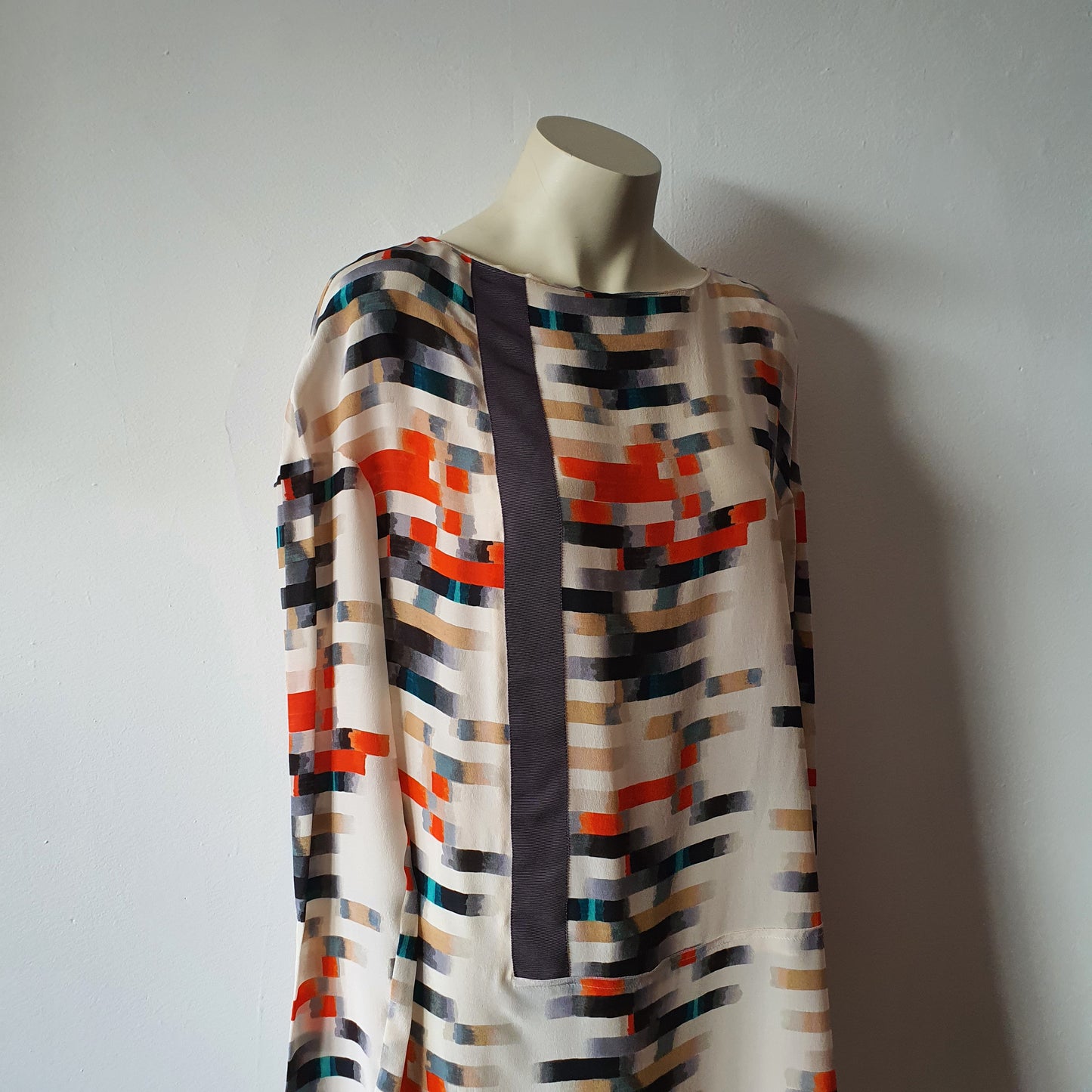 Cacharel Silk Abstract Print Dress (12)