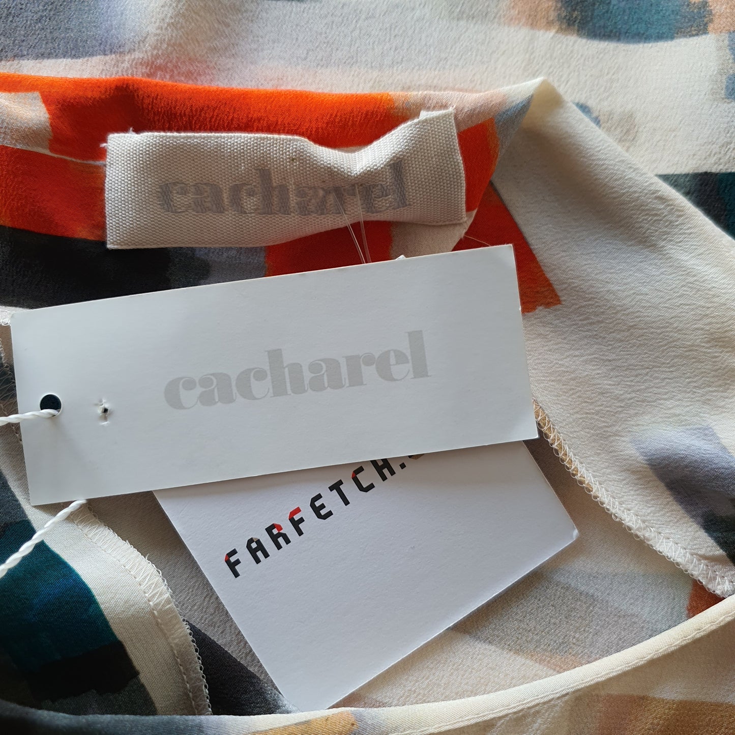 Cacharel Silk Abstract Print Dress (12)