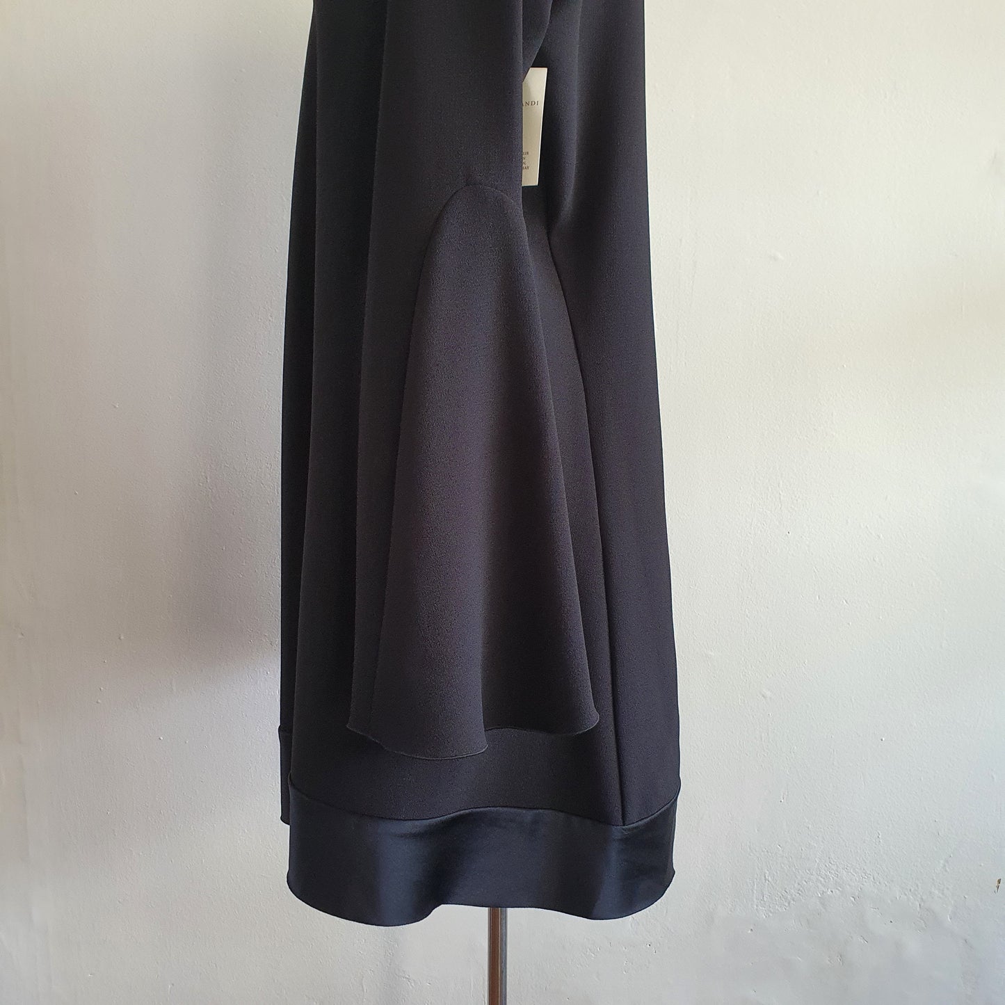 Ellery Black Crepe Silk Contrast Dress (14)
