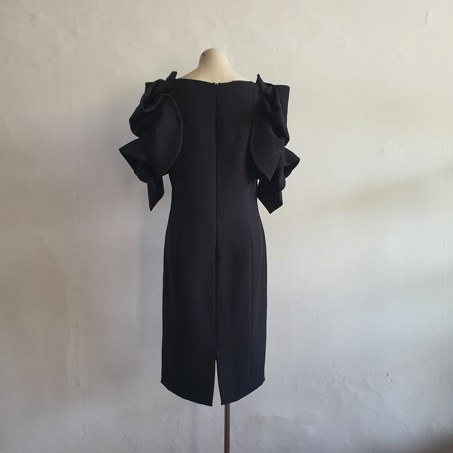 Badgley Mischka Black Origami Dress (12)