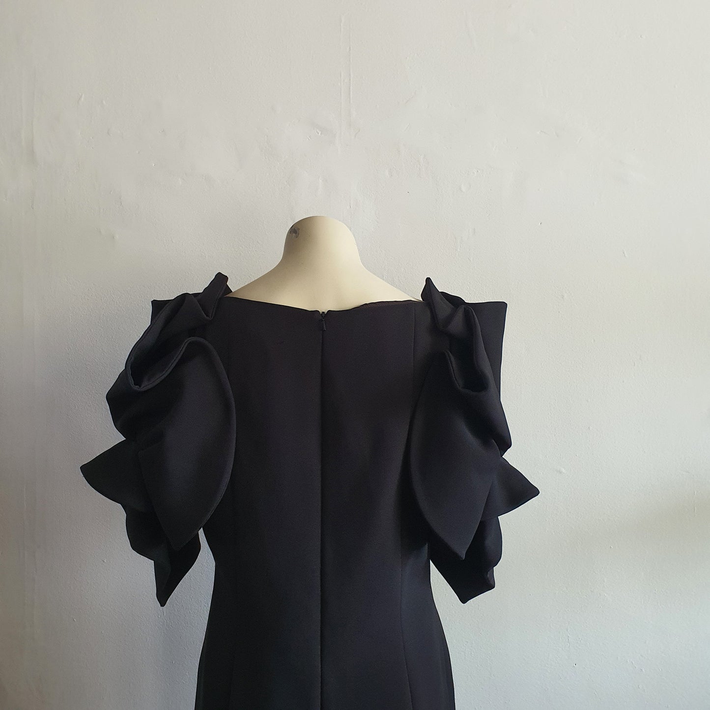 Badgley Mischka Black Origami Dress (12)