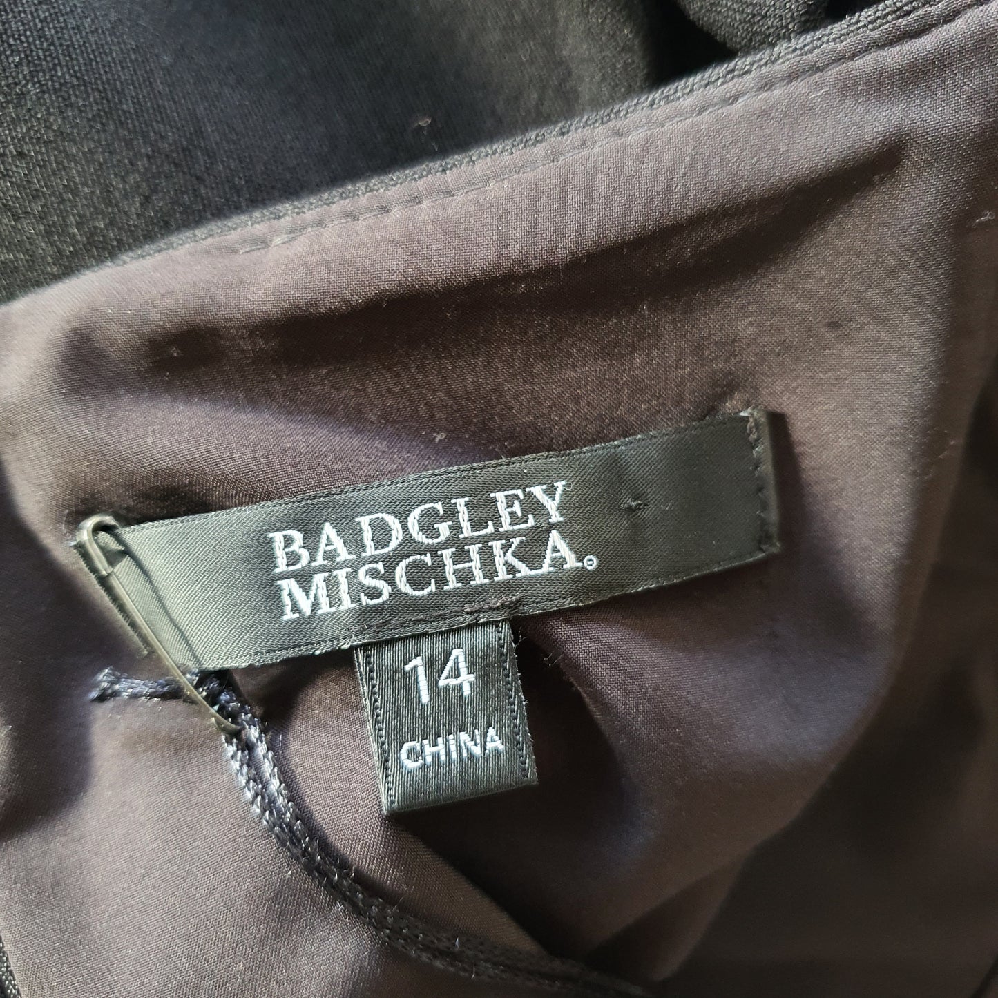 Badgley Mischka Black Origami Dress (12)