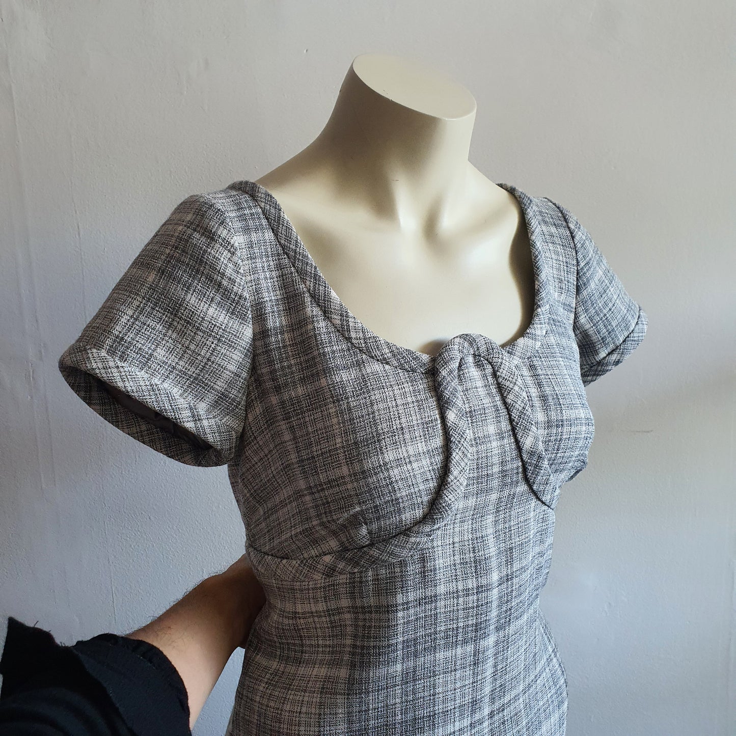 Marc Jacobs Bustier Wool Check Dress (8)