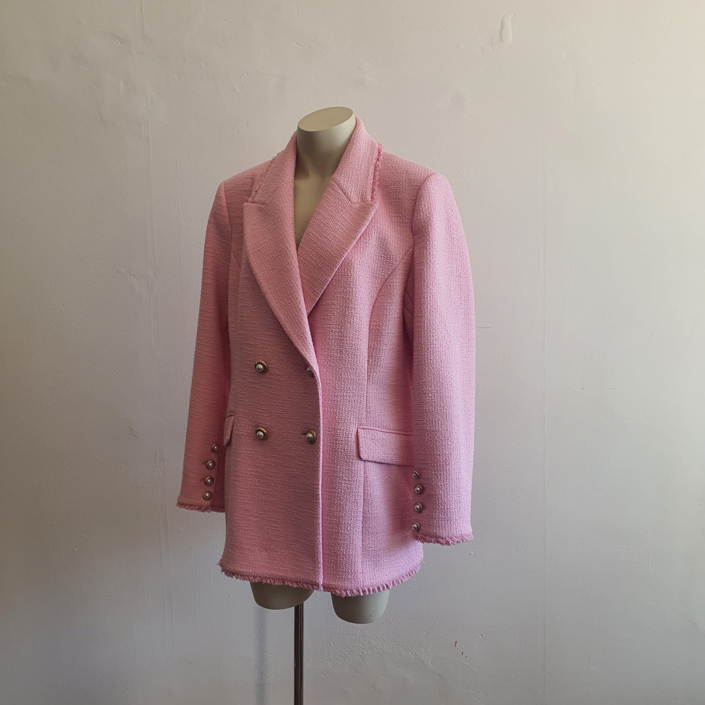 Rebecca Vallance Barbie Pink Tweed Jacket BNWT (16)