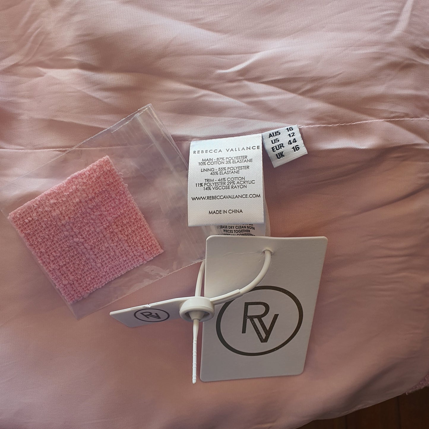 Rebecca Vallance Barbie Pink Tweed Jacket BNWT (16)