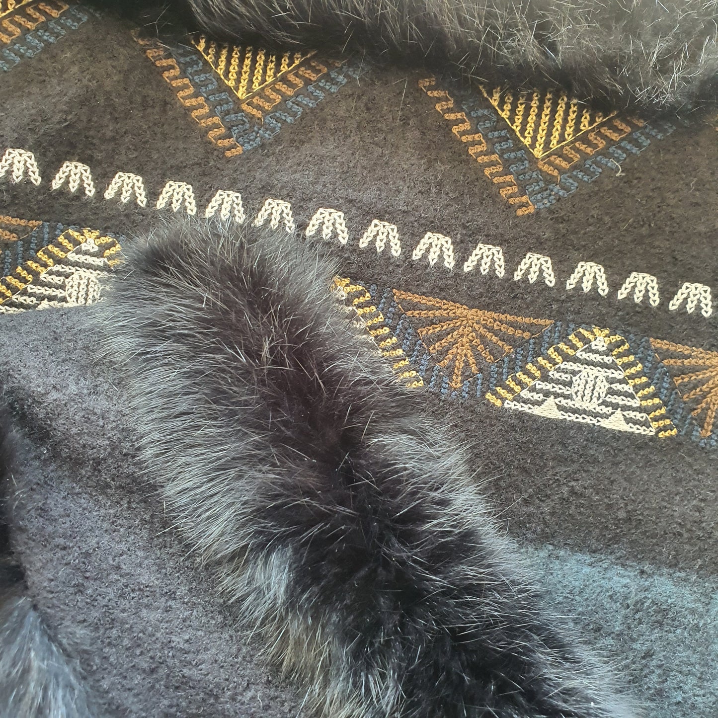 Diane Von Furstenberg Fur Trim Gillet (M)