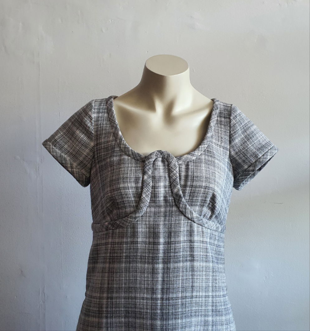 Marc Jacobs Bustier Wool Check Dress (8)