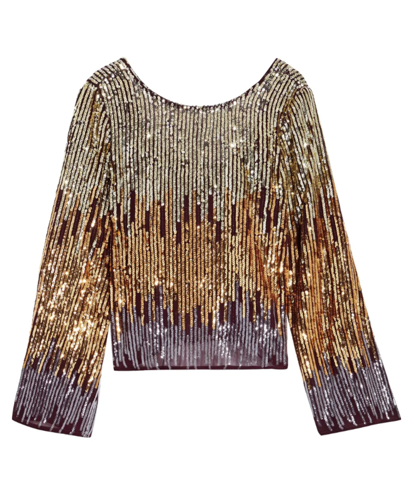 Rixo London Sequin Bettina Top (8)