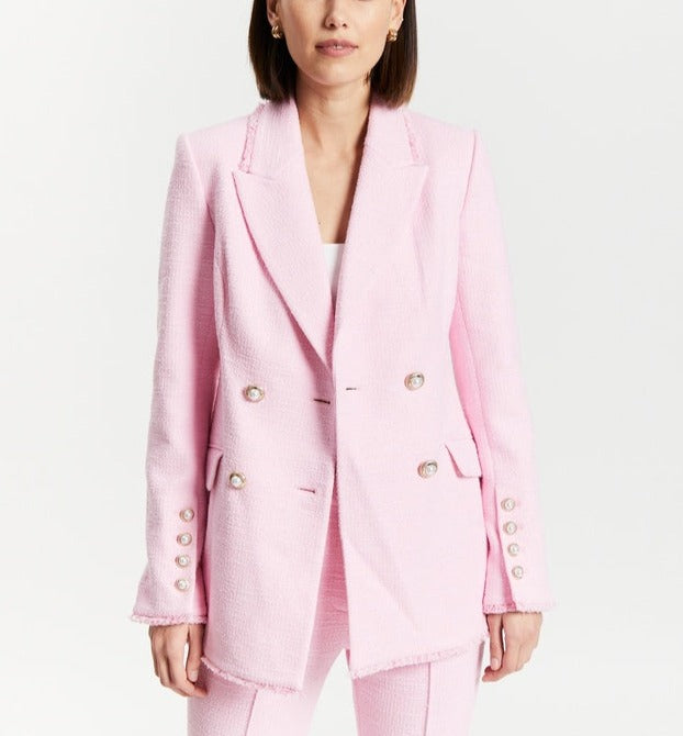 Rebecca Vallance Barbie Pink Tweed Jacket BNWT (16)