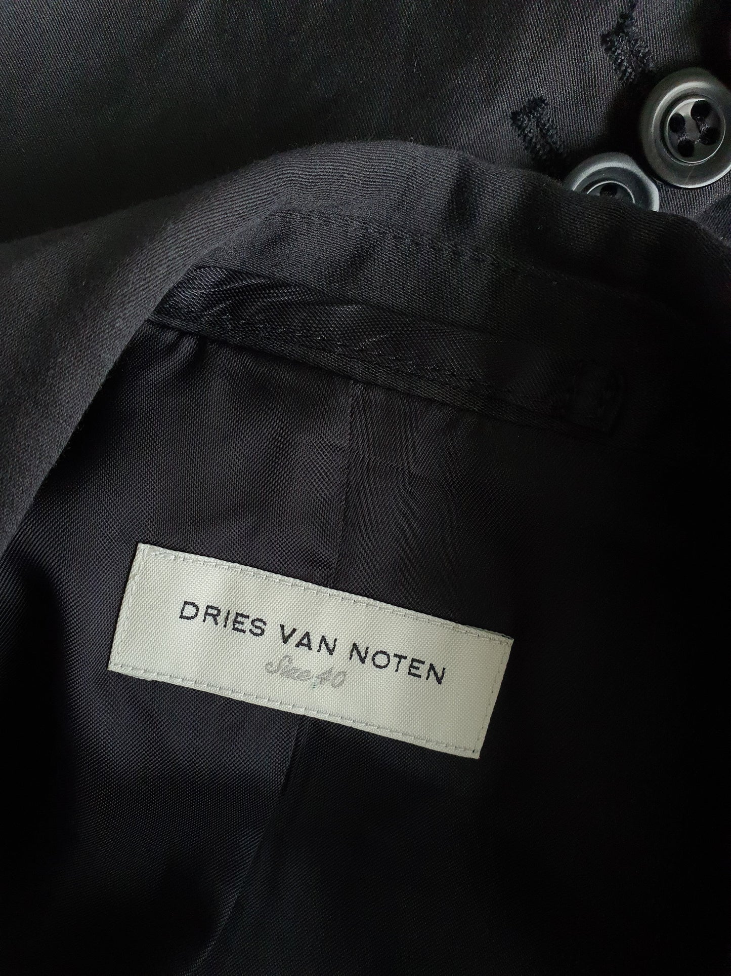 Dries Van Noten Blk Classic w/ Twist Blazer AU8/10