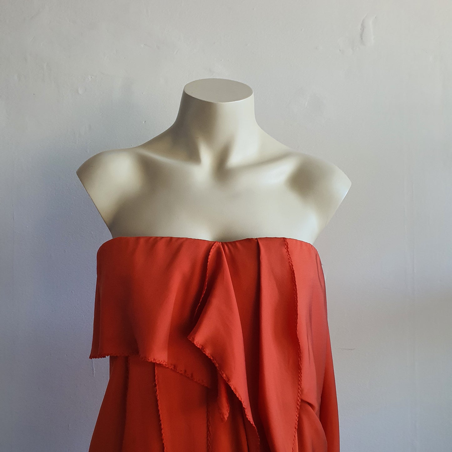 Bottega Veneta Crimson Silk Dress (10)