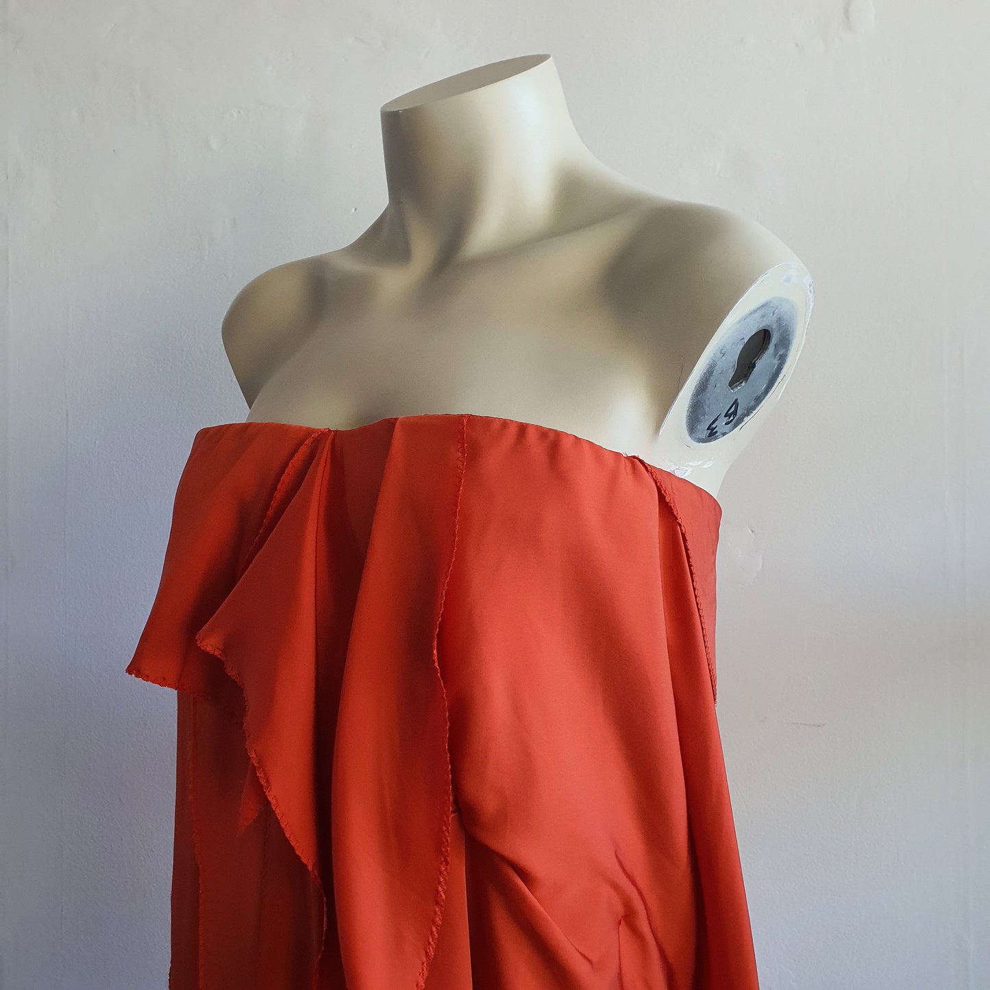 Bottega Veneta Crimson Silk Dress (10)
