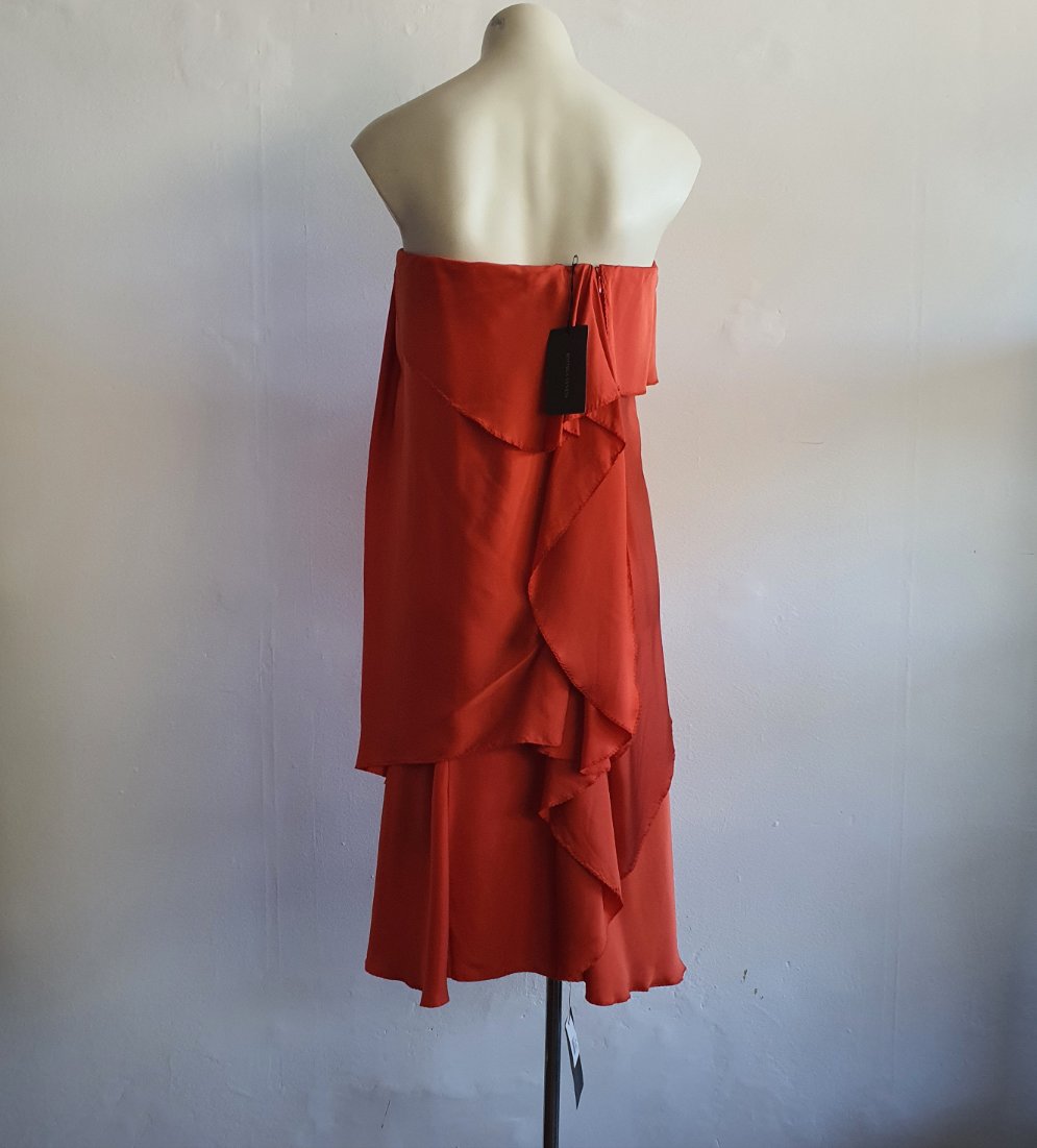 Bottega Veneta Crimson Silk Dress (10)