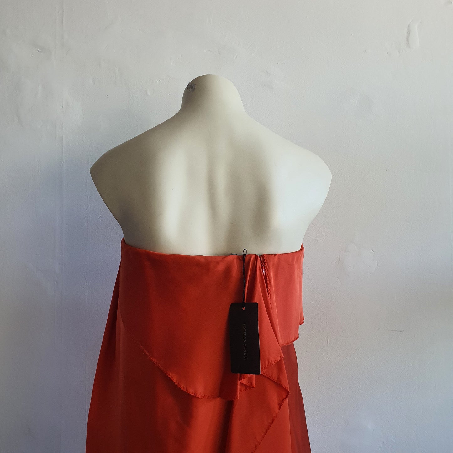 Bottega Veneta Crimson Silk Dress (10)