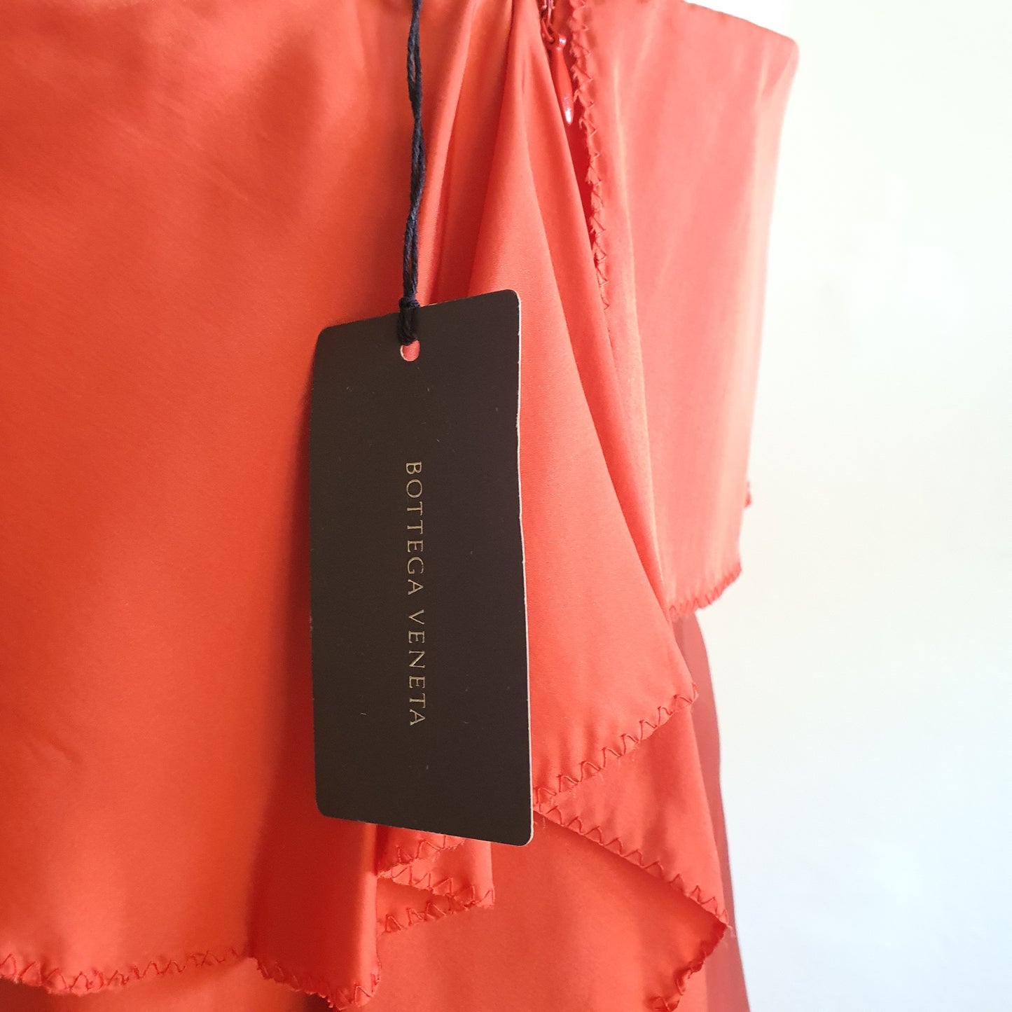 Bottega Veneta Crimson Silk Dress (10)