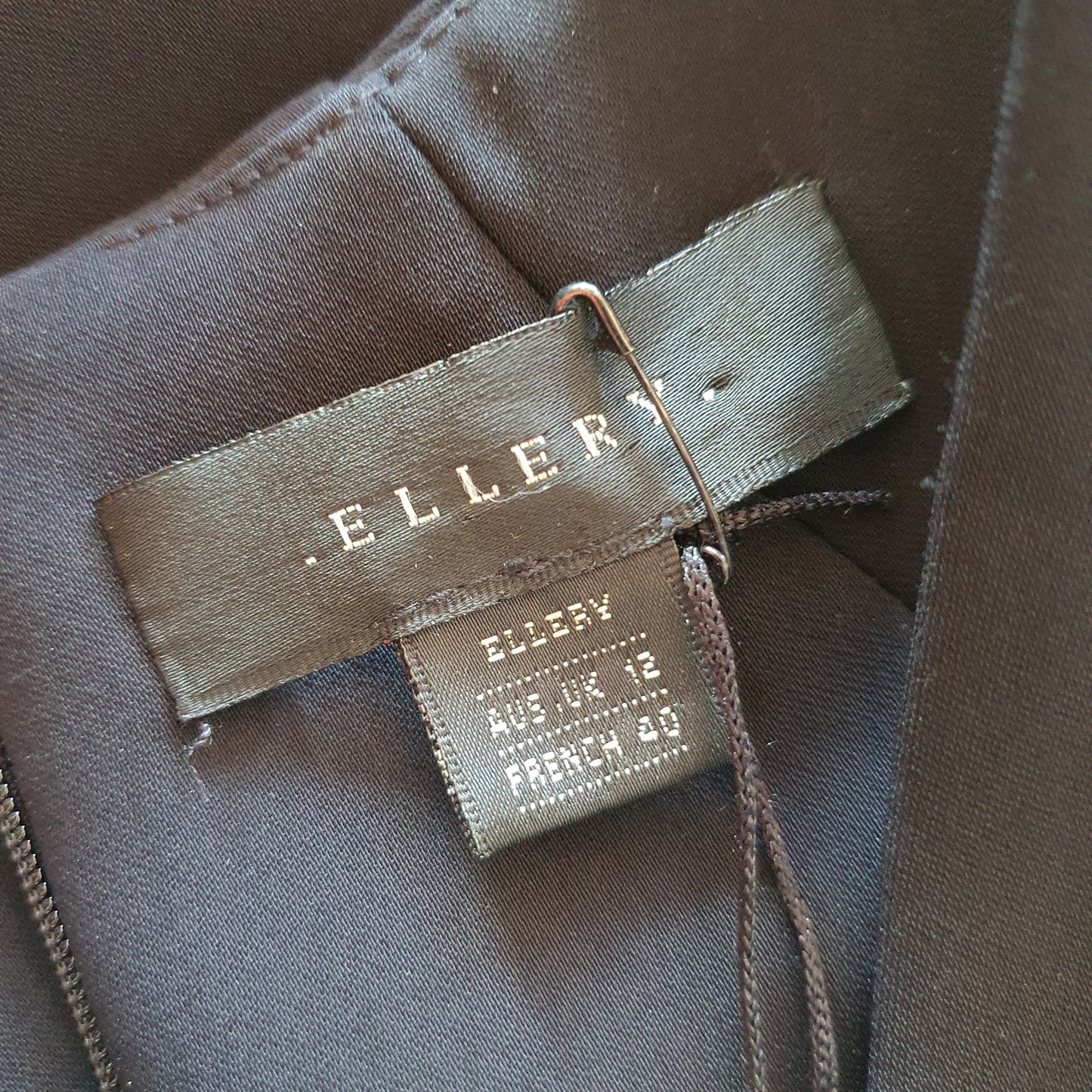 Ellery Black Shift Crepe Dress (12)