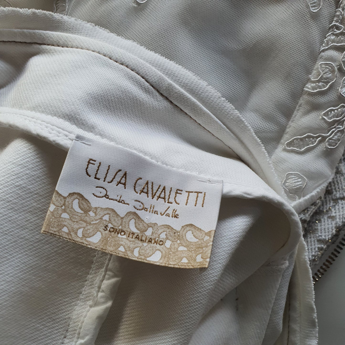 Elisa Cavaletti Cream Embroidered Stone Jacket (16)