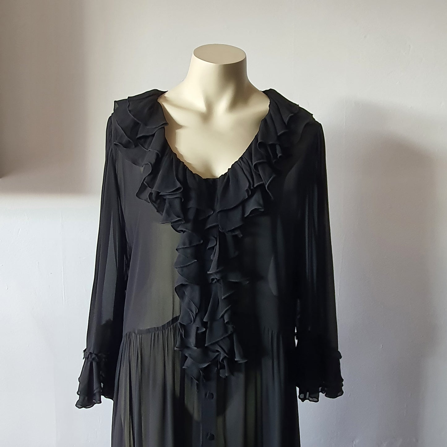 Trelise Cooper Black Ruffle Dress (18)