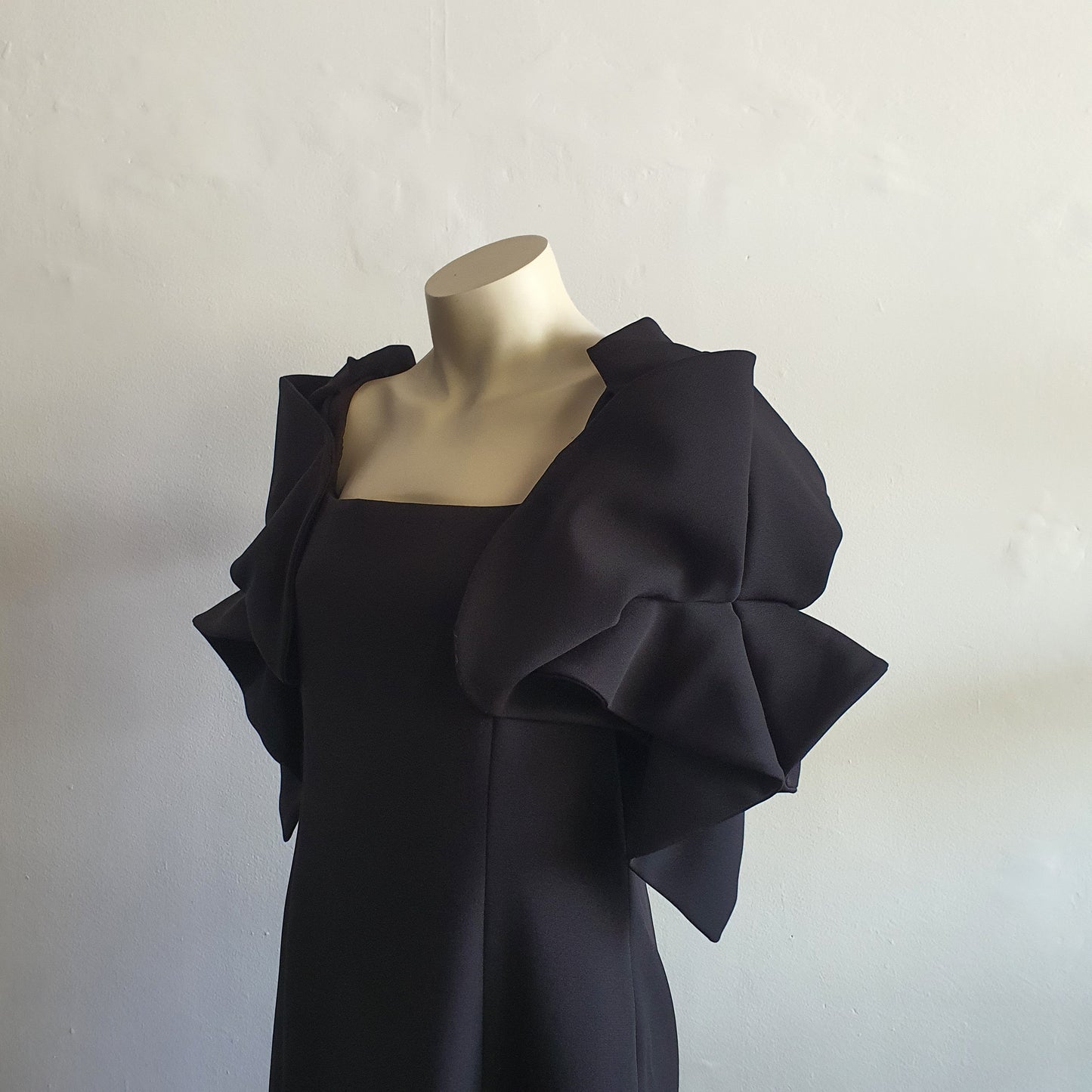 Badgley Mischka Black Origami Dress (12)