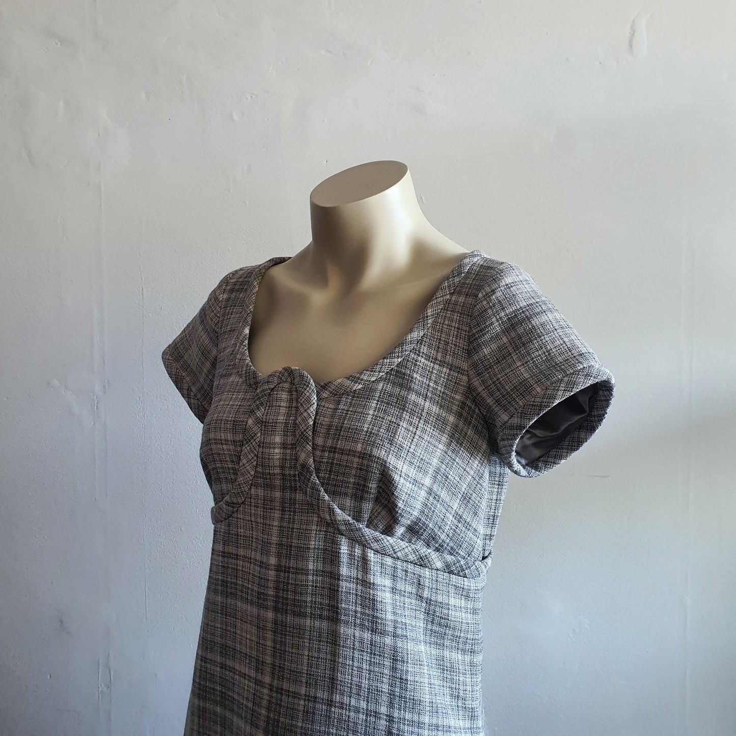 Marc Jacobs Bustier Wool Check Dress (8)