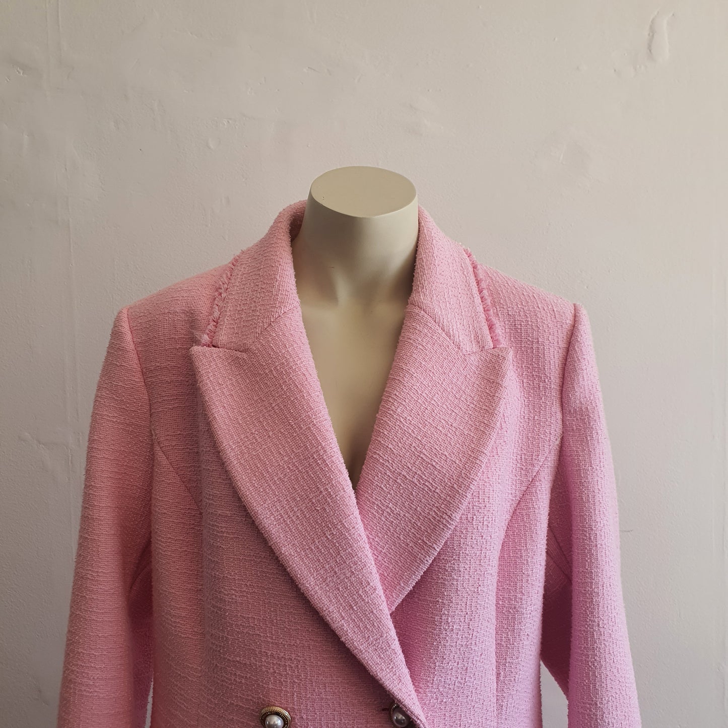 Rebecca Vallance Barbie Pink Tweed Jacket BNWT (16)