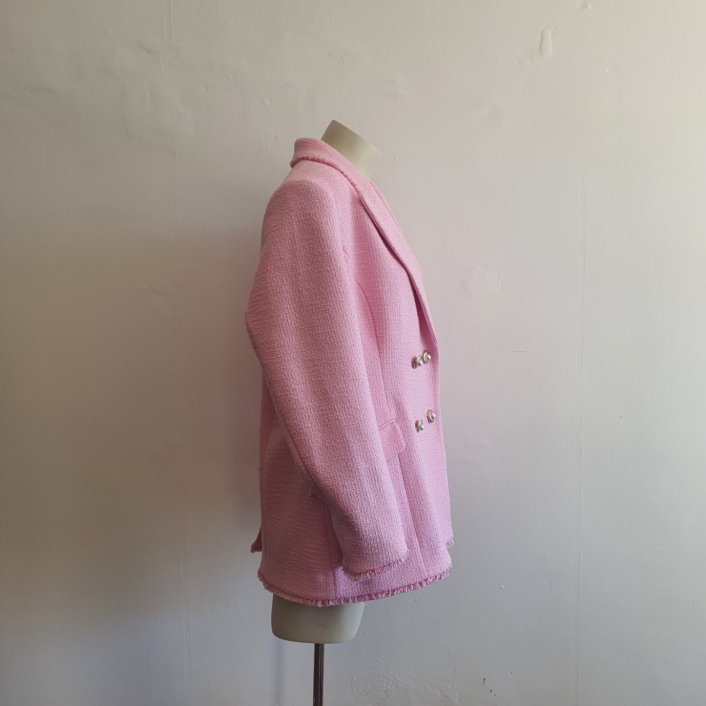 Rebecca Vallance Barbie Pink Tweed Jacket BNWT (16)