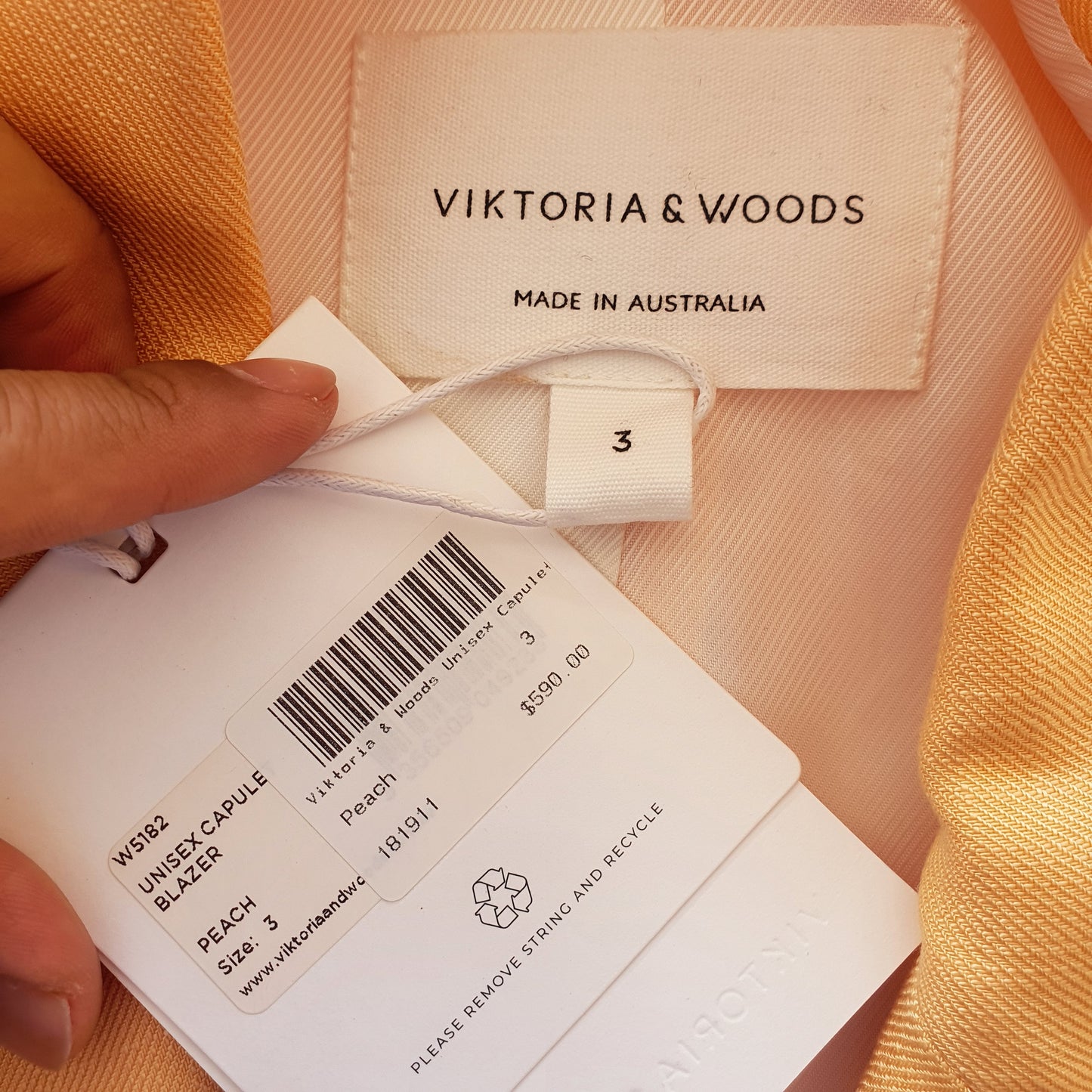 Victoria & Woods Peach Blazer BNWT (12)