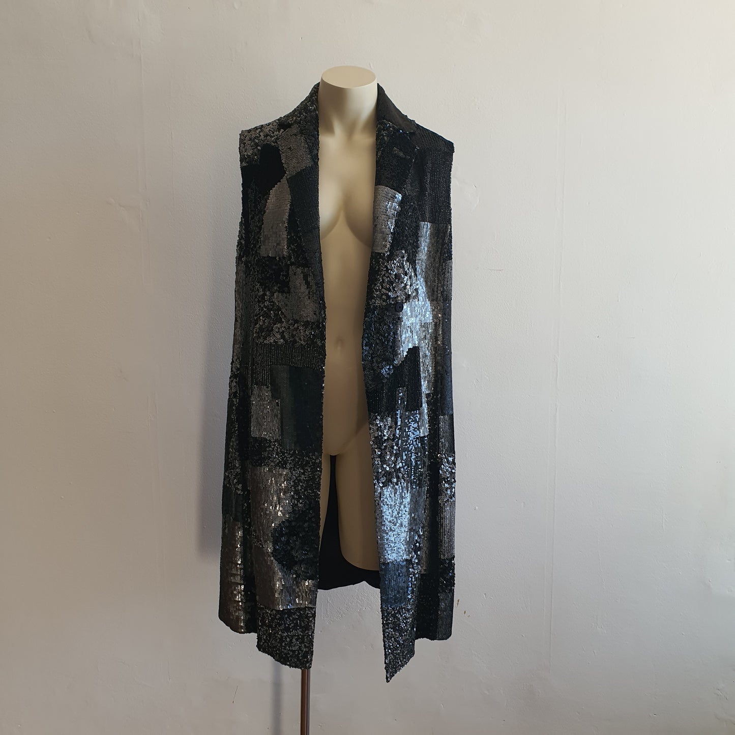 Peachoo + Krejberg Sequin Patchwork Coat (M)
