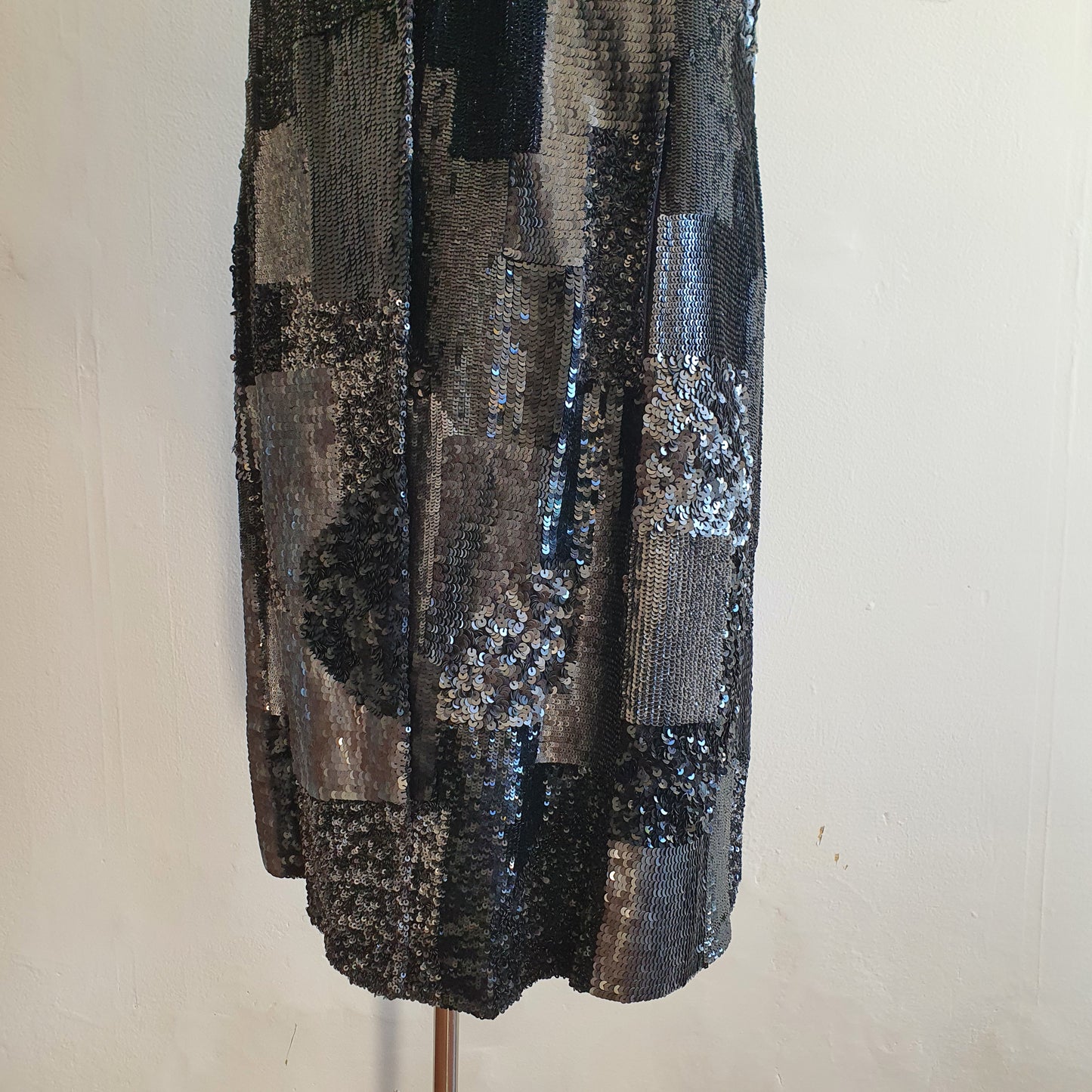 Peachoo + Krejberg Sequin Patchwork Coat (M)