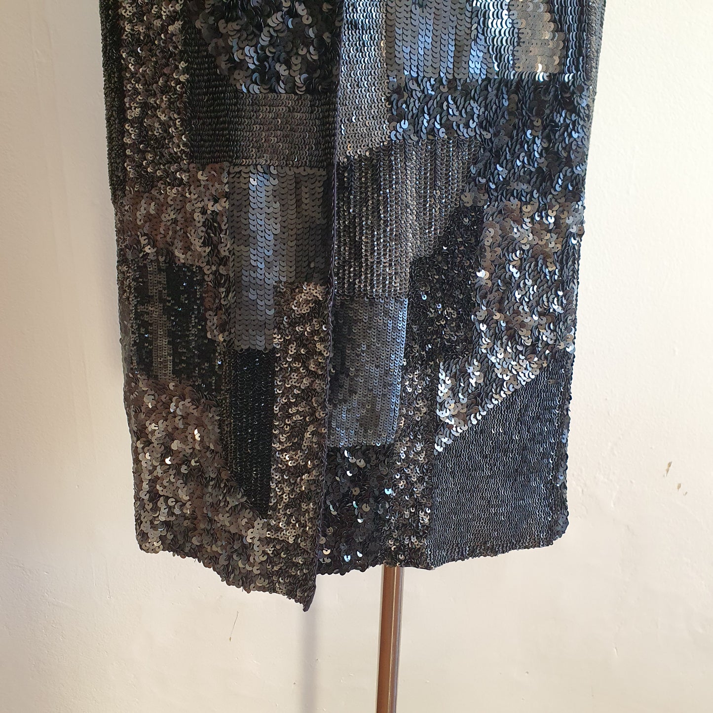 Peachoo + Krejberg Sequin Patchwork Coat (M)