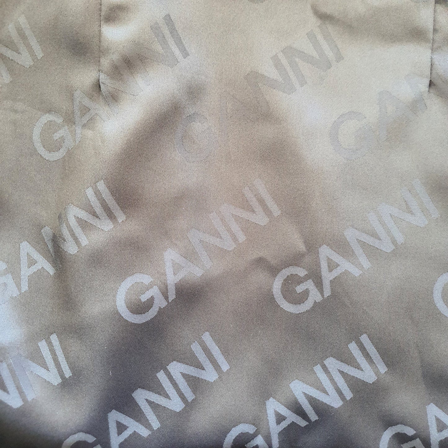 GANNI Puff Sleeve Tweed Mini Dress (6)