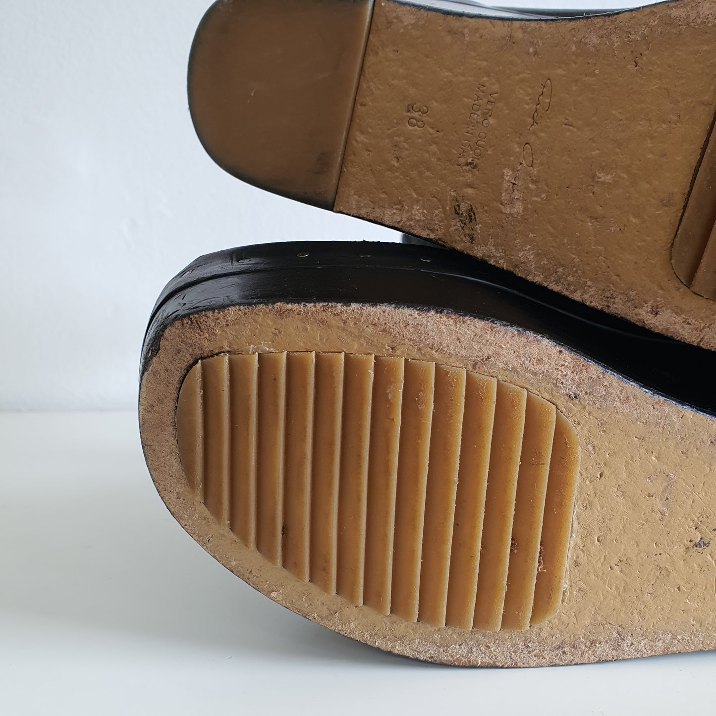RICK OWENS Wooden Platform Ankle Boots (EU38 / UK5 / AU8)