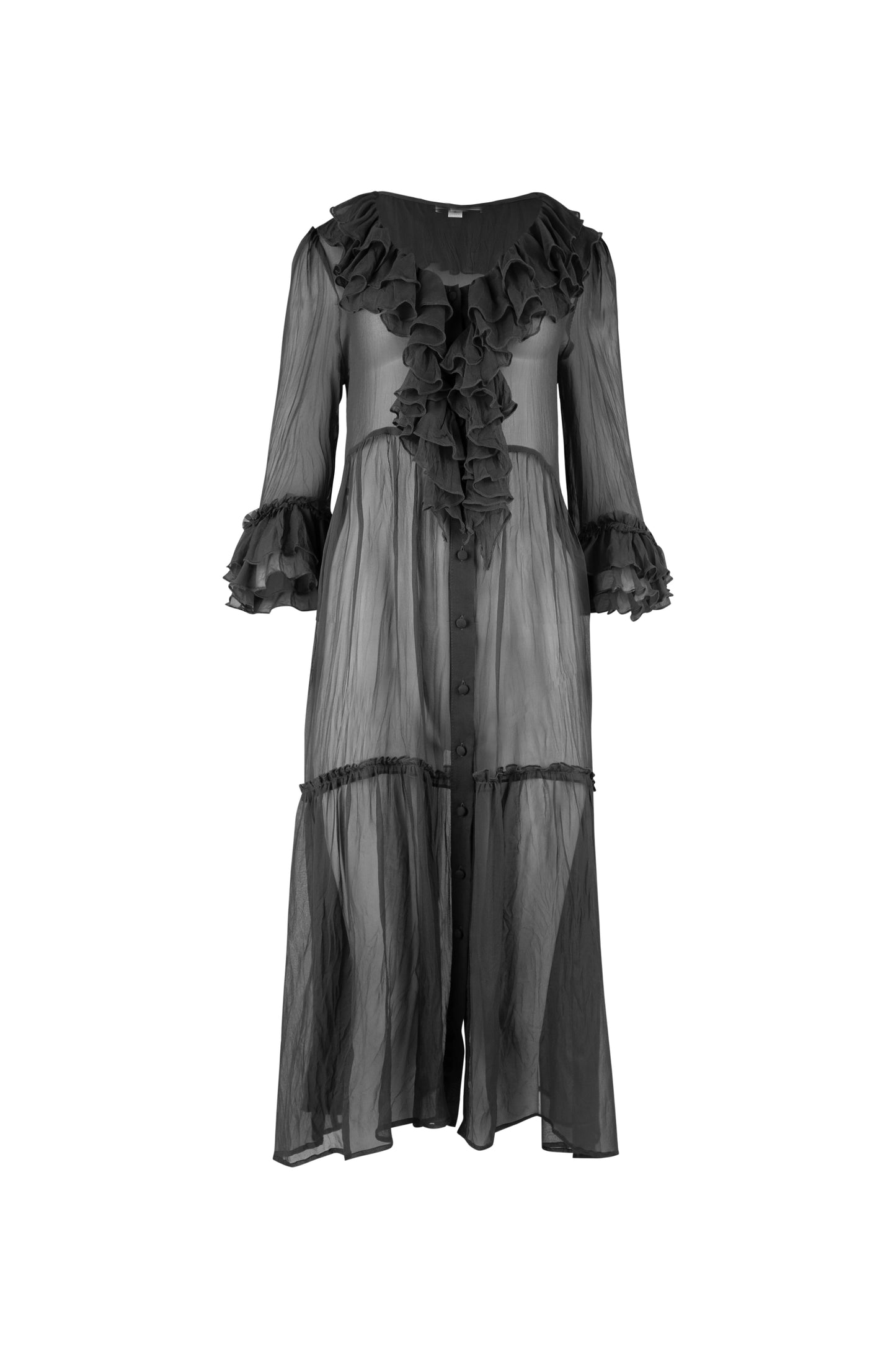 Trelise Cooper Black Ruffle Dress (18)