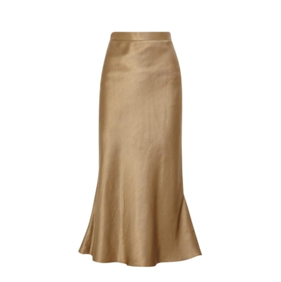Christopher Esber Gold Bias Skirt (8)